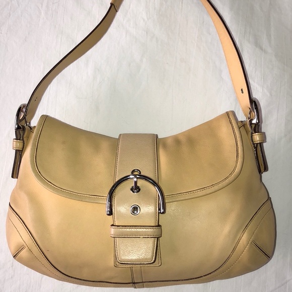 Coach Handbags - Vintage Coach dark yellow Soho leather purse